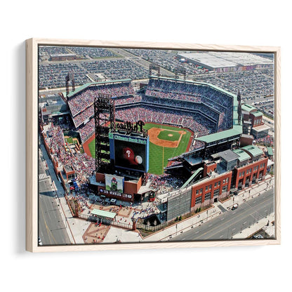 Citizens Bank Park, Stadium Canvas, Sport Art, Framed Canvas Print Wall Art, Floating Frame