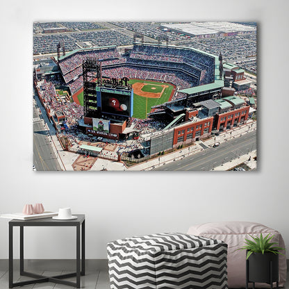 Citizens Bank Park, Stadium Canvas, Sport Art, Gift for him, Man Cave Decor, Art Print, Canvas Print Wall Art