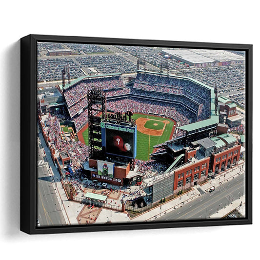 Citizens Bank Park, Stadium Canvas, Sport Art, Framed Canvas Print Wall Art, Floating Frame