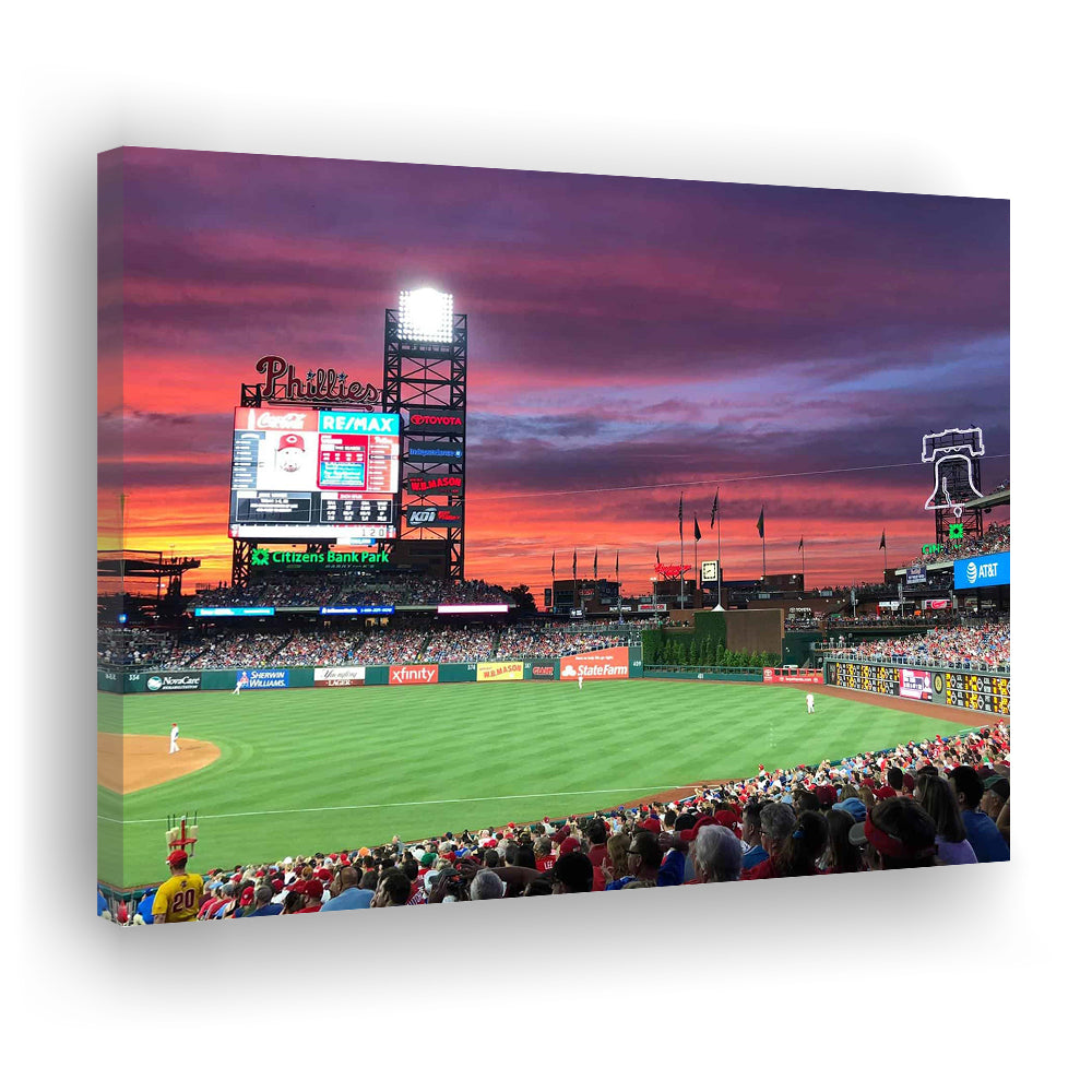 Citizens Bank Park Stadium, Stadium Canvas, Sport Art, Gift for him, Man Cave Decor, Art Print, Canvas Print Wall Art