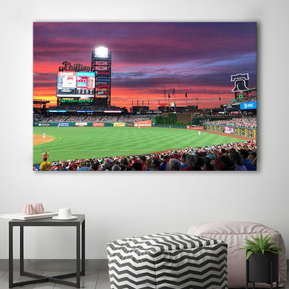 Citizens Bank Park Stadium, Stadium Canvas, Sport Art, Gift for him, Man Cave Decor, Art Print, Canvas Print Wall Art