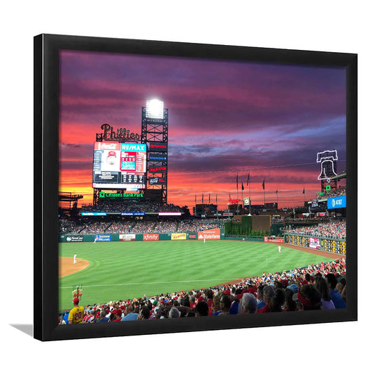 Citizens Bank Park Stadium, Stadium Canvas, Sport Art, Gift for him, Framed Art Print Wall Decor, Picture Framed