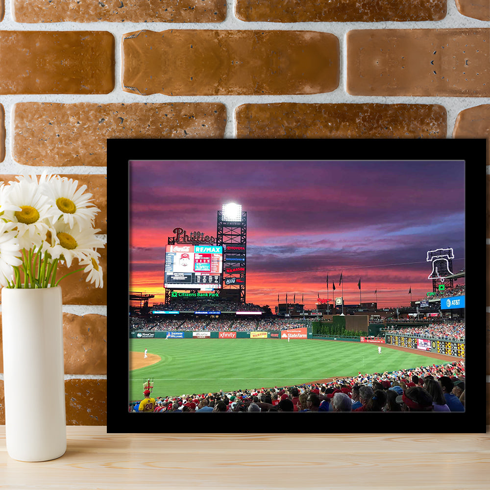 Citizens Bank Park Stadium, Stadium Canvas, Sport Art, Gift for him, Framed Art Print Wall Decor, Picture Framed