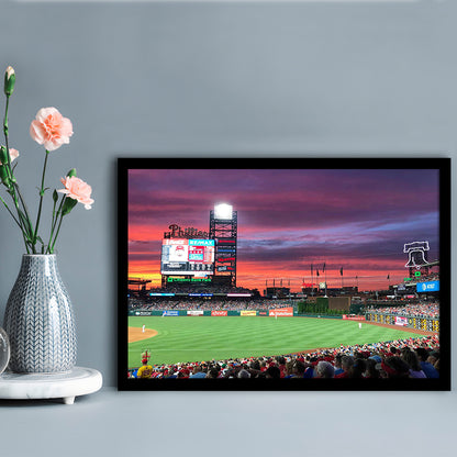 Citizens Bank Park Stadium, Stadium Canvas, Sport Art, Gift for him, Framed Art Print Wall Decor, Picture Framed
