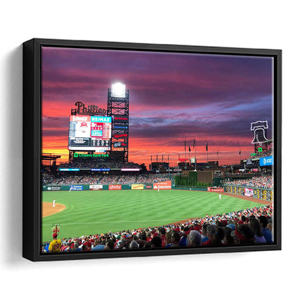 Citizens Bank Park Stadium, Stadium Canvas, Sport Art, Framed Canvas Print Wall Art, Floating Frame