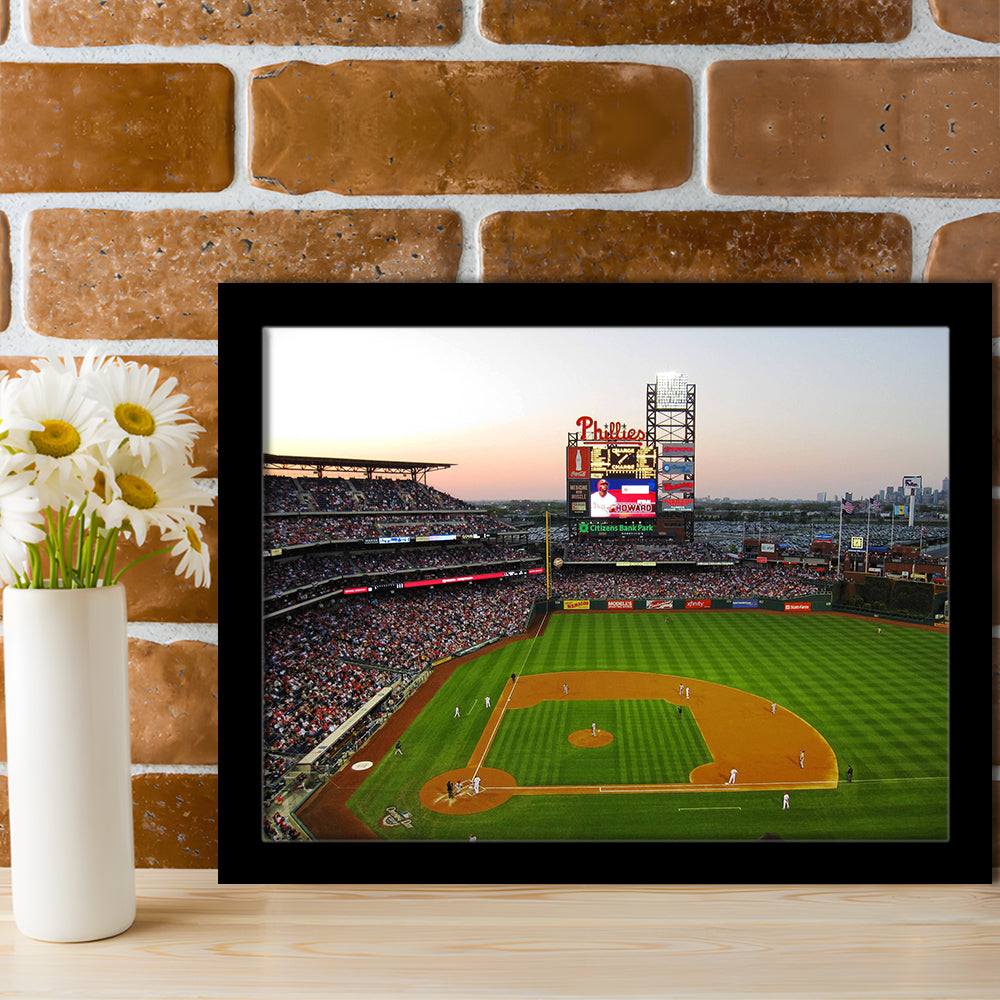 Citizens Bank Park in Philadelphia, Stadium Canvas, Sport Art, Gift for him, Framed Art Print Wall Decor, Picture Framed
