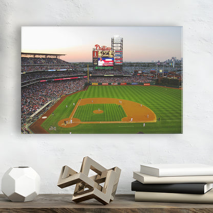 Citizens Bank Park in Philadelphia, Stadium Canvas, Sport Art, Gift for him, Man Cave Decor, Art Print, Canvas Print Wall Art