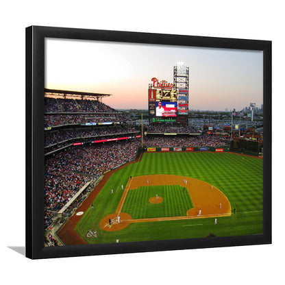 Citizens Bank Park in Philadelphia, Stadium Canvas, Sport Art, Gift for him, Framed Art Print Wall Decor, Picture Framed