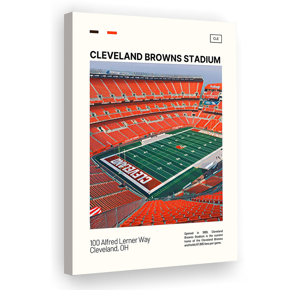 Cleveland Browns Stadium Print, Cleveland Browns Stadium Canvas Art, Fan Gifts, Sport Art, Canvas Print Wall Art
