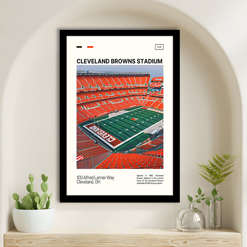 Cleveland Browns Stadium Print, Cleveland Browns Stadium Art, Gifts for him, Sport Art, Framed Art Print Wall Decor