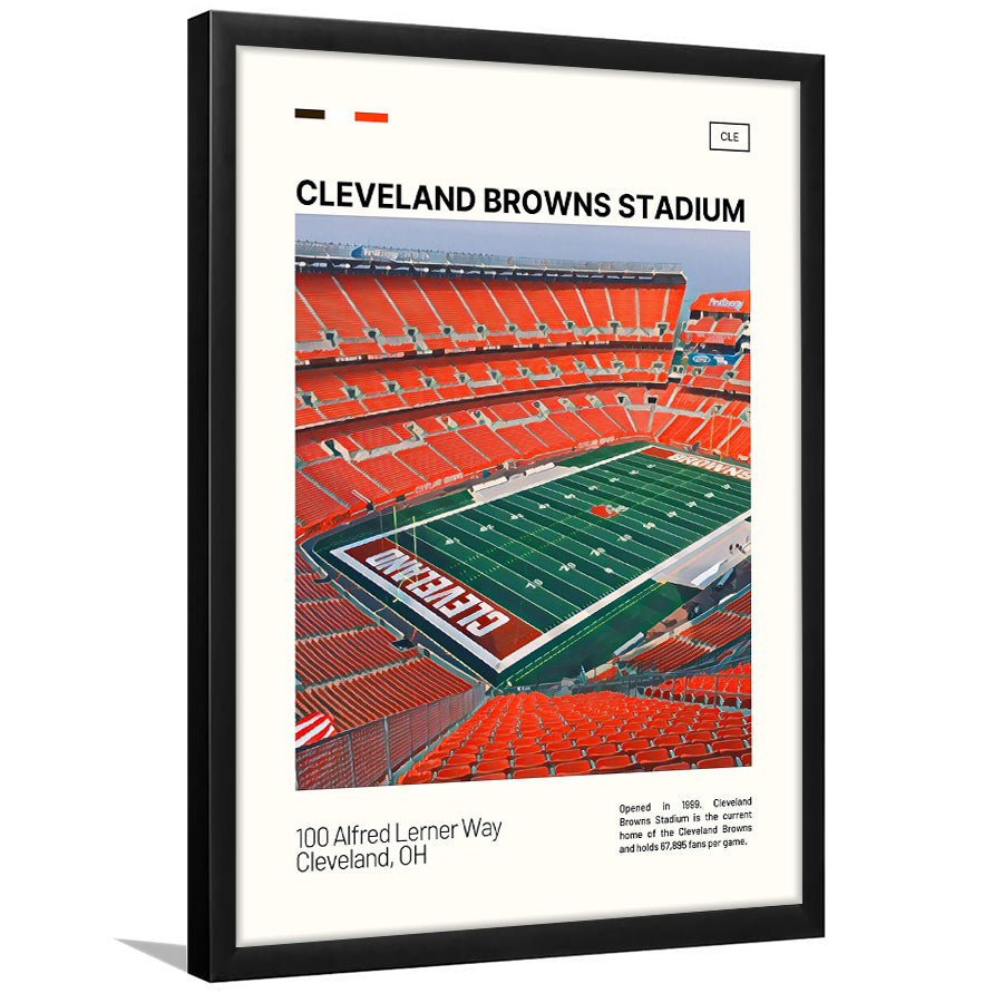 Cleveland Browns Stadium Print, Cleveland Browns Stadium Art, Gifts for him, Sport Art, Framed Art Print Wall Decor
