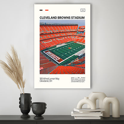Cleveland Browns Stadium Print, Cleveland Browns Stadium Canvas Art, Fan Gifts, Sport Art, Canvas Print Wall Art