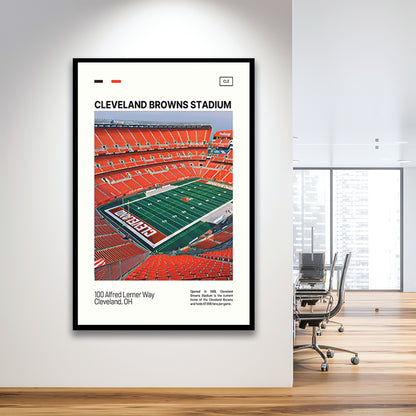 Cleveland Browns Stadium Print, Cleveland Browns Stadium Art, Gifts for him, Sport Art, Framed Art Print Wall Decor
