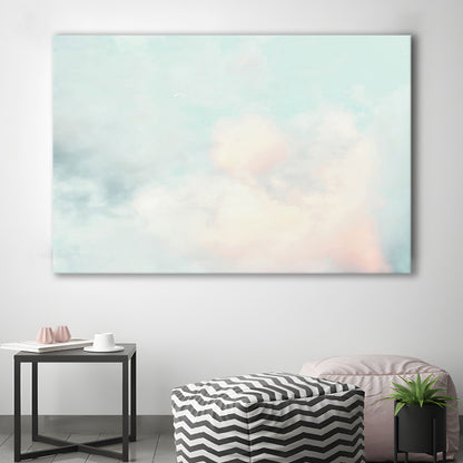 Cloud Art Print, Sky Wall Print, Blue Wall Decor, Nursery Wall Print Clouds Art, Canvas Print Wall Art Home Decor
