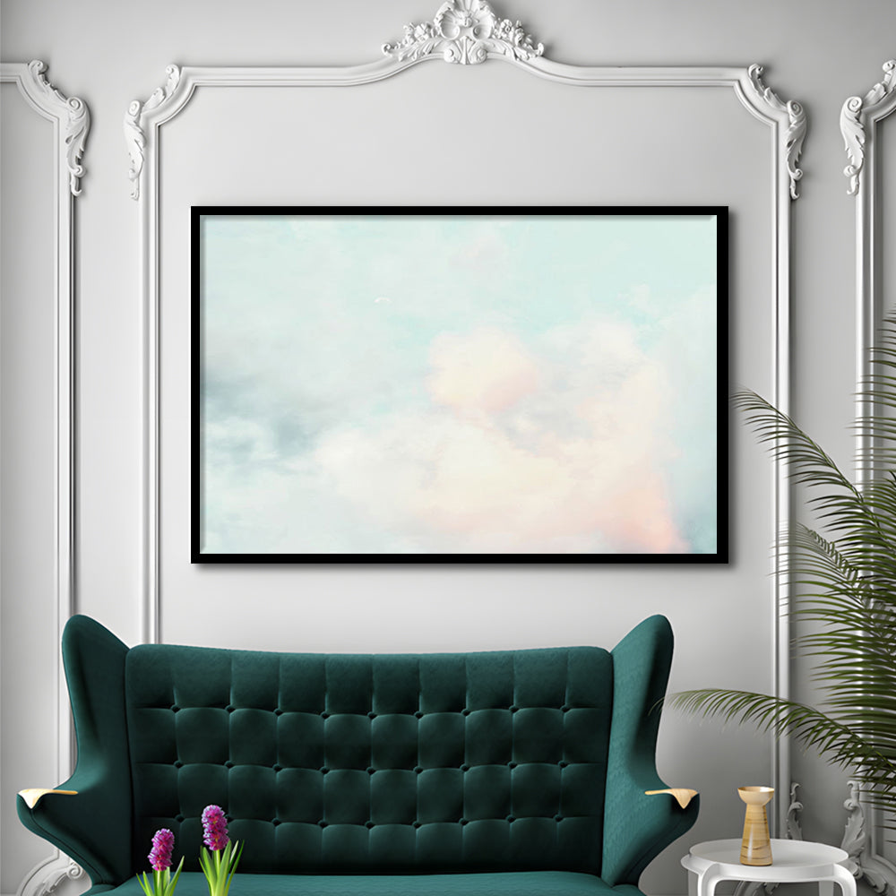 Cloud Art Print, Sky Wall Print, Blue Wall Decor, Nursery Wall Print Clouds Art, Framed Art Print Wall Decor, Framed Picture