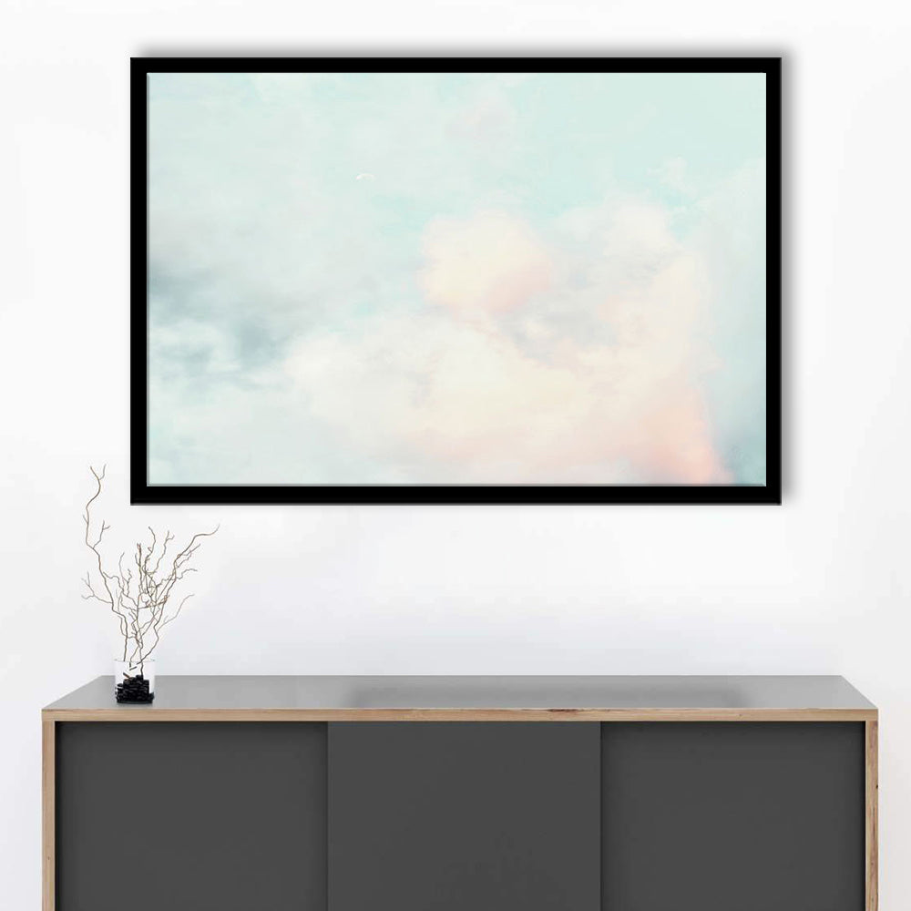 Cloud Art Print, Sky Wall Print, Blue Wall Decor, Nursery Wall Print Clouds Art, Framed Art Print Wall Decor, Framed Picture