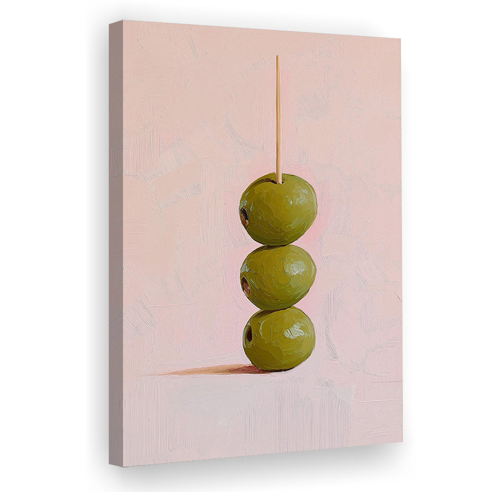 Cocktail Olives Print, Martini Print, Preppy Dorm Decor, Minimalist Home Decor, Coctail Decor, Canvas Print, Canvas Decor