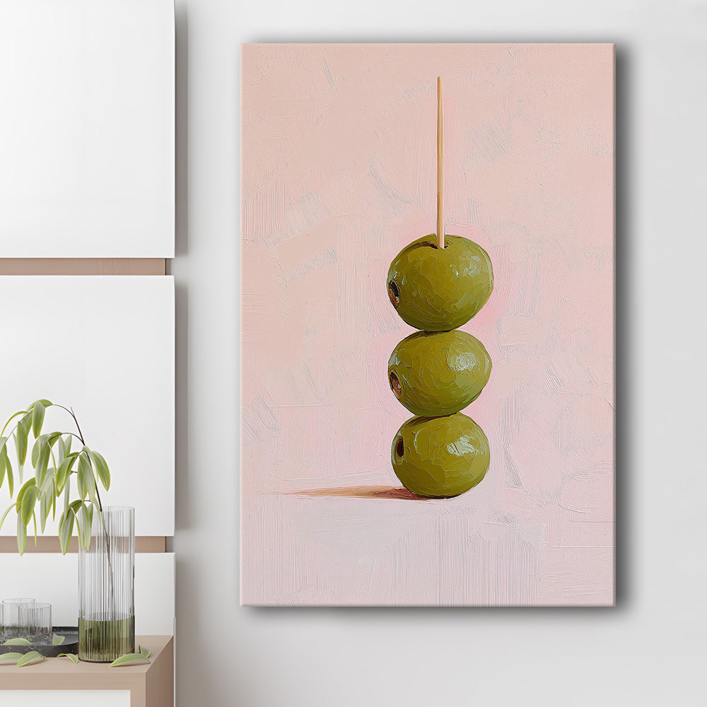 Cocktail Olives Print, Martini Print, Preppy Dorm Decor, Minimalist Home Decor, Coctail Decor, Canvas Print, Canvas Decor