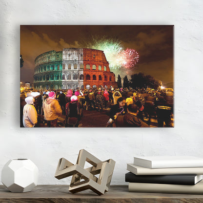 Colesseum Rome Italy, Stadium Canvas, Sport Art, Gift for him, Man Cave Decor, Art Print, Canvas Print Wall Art
