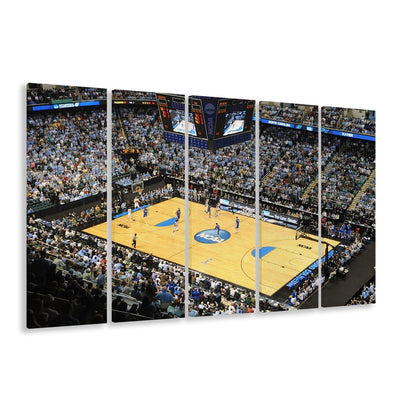 Coliseum Complex in N Carolina, Stadium Canvas, Sport Art, 5 Panel B, Extra Large Canvas, Canvas Print Wall Art