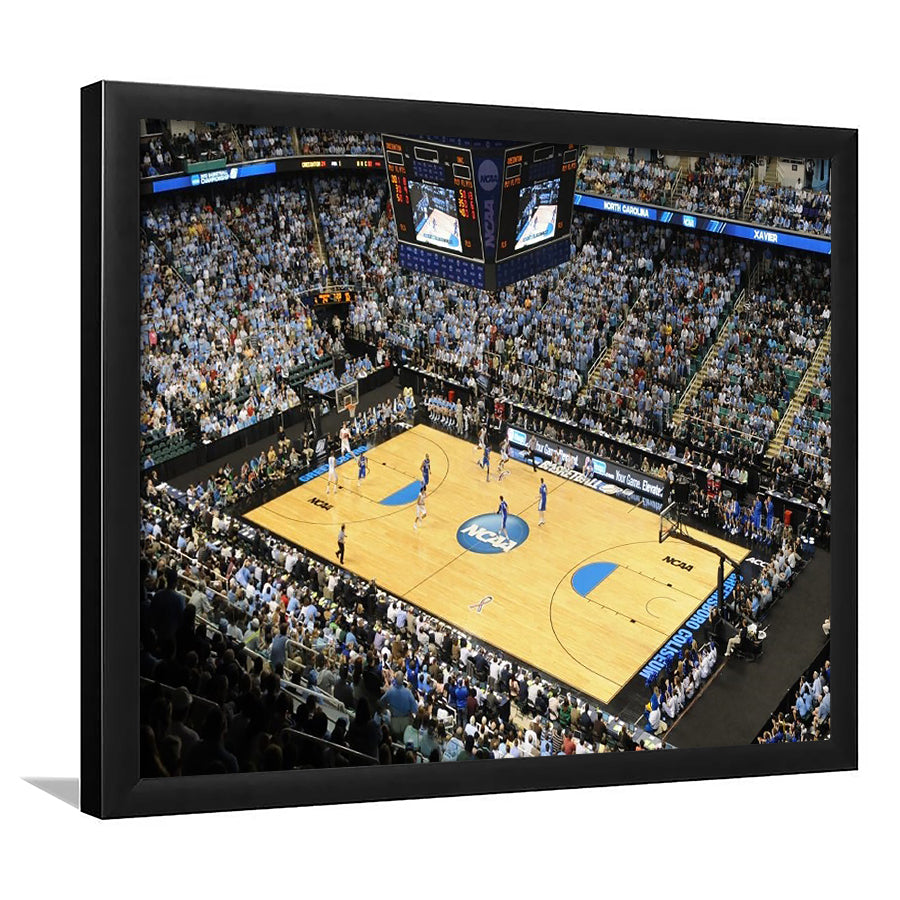 Coliseum Complex in N Carolina, Stadium Canvas, Sport Art, Gift for him, Framed Art Print Wall Decor, Picture Framed
