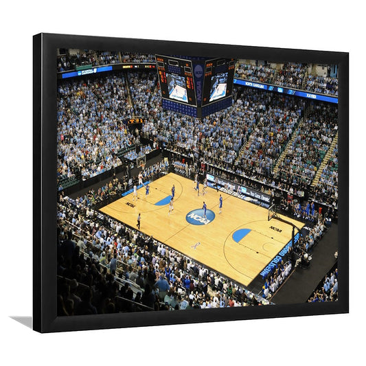 Coliseum Complex in N Carolina, Stadium Canvas, Sport Art, Gift for him, Framed Art Print Wall Decor, Picture Framed