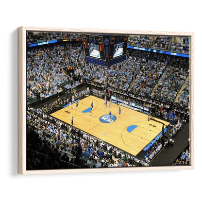 Coliseum Complex in N Carolina, Stadium Canvas, Sport Art, Framed Canvas Print Wall Art, Floating Frame