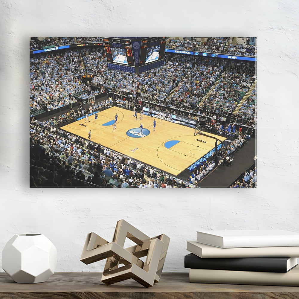 Coliseum Complex in N Carolina, Stadium Canvas, Sport Art, Gift for him, Man Cave Decor, Art Print, Canvas Print Wall Art