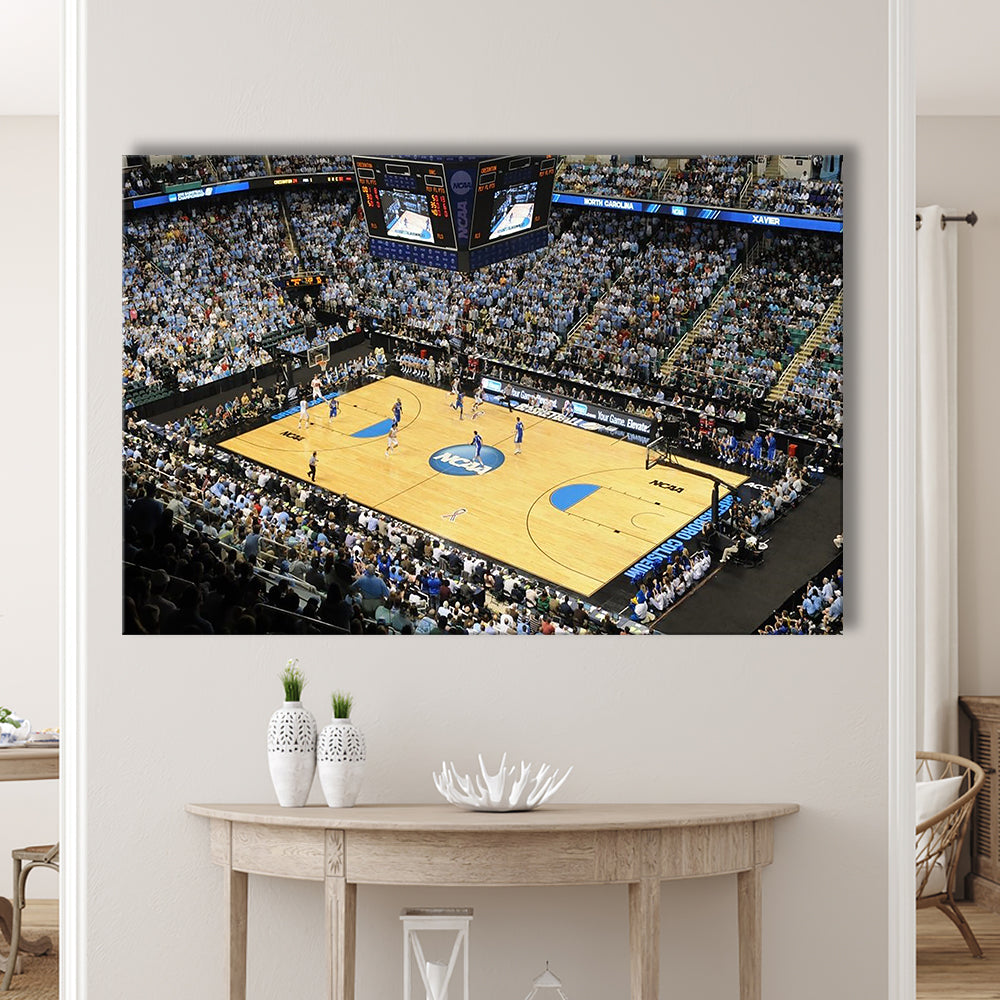 Coliseum Complex in N Carolina, Stadium Canvas, Sport Art, Gift for him, Man Cave Decor, Art Print, Canvas Print Wall Art