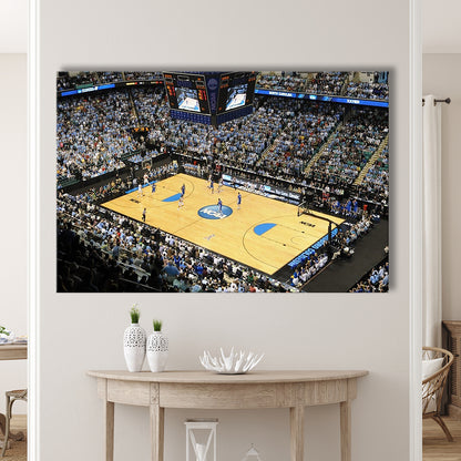 Coliseum Complex in N Carolina, Stadium Canvas, Sport Art, Gift for him, Man Cave Decor, Art Print, Canvas Print Wall Art