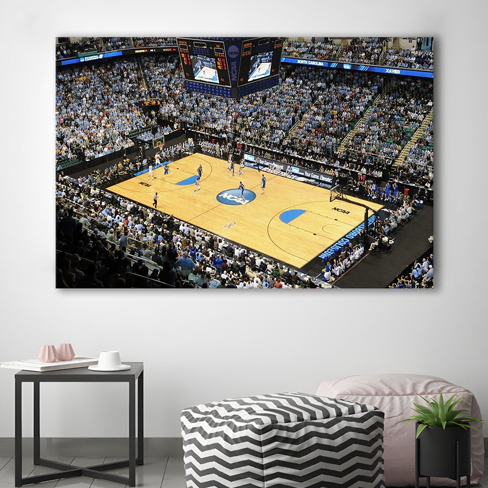 Coliseum Complex in N Carolina, Stadium Canvas, Sport Art, Gift for him, Man Cave Decor, Art Print, Canvas Print Wall Art