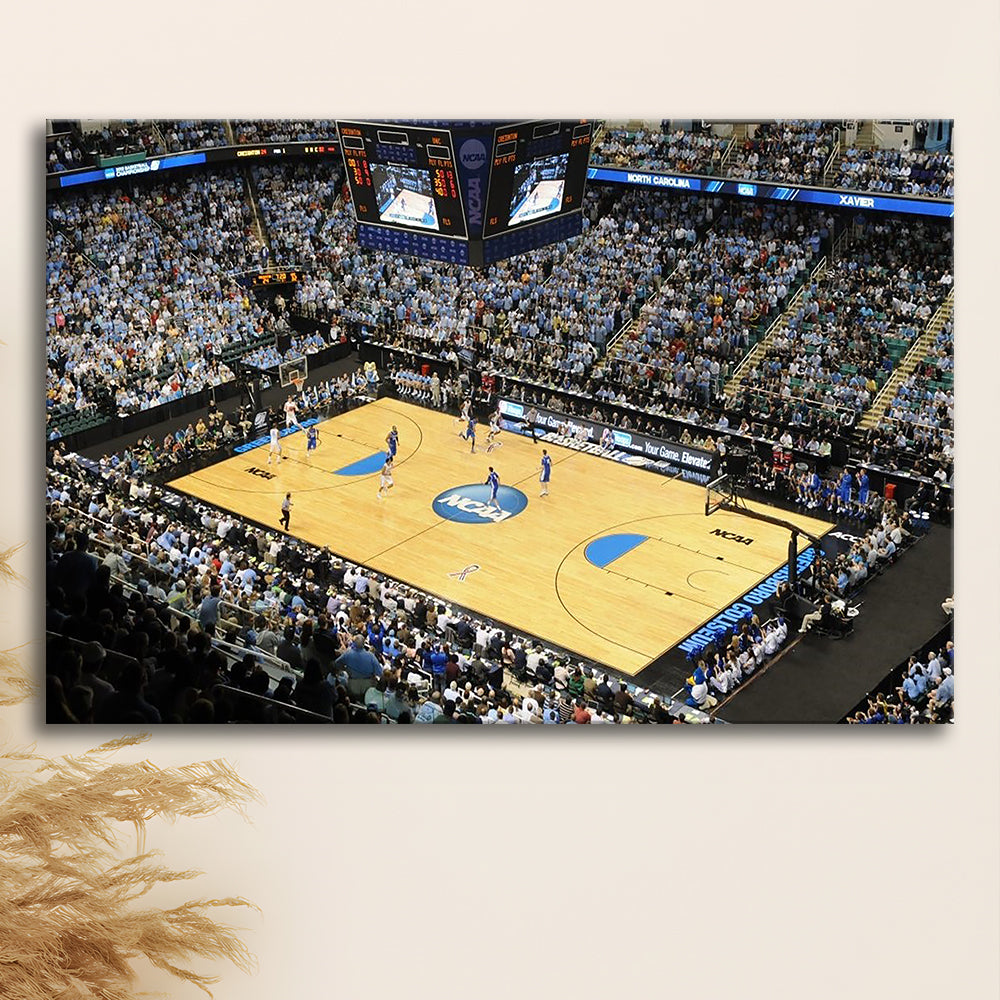 Coliseum Complex in N Carolina, Stadium Canvas, Sport Art, Gift for him, Man Cave Decor, Art Print, Canvas Print Wall Art