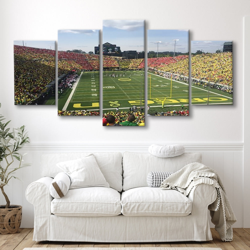 College football Stadium, Stadium Canvas, Sport Art, Gift for him, 5 Panel, Large Canvas, Canvas Print Wall Art