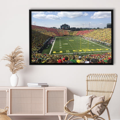 College football Stadium, Stadium Canvas, Sport Art, Framed Canvas Print Wall Art, Floating Frame