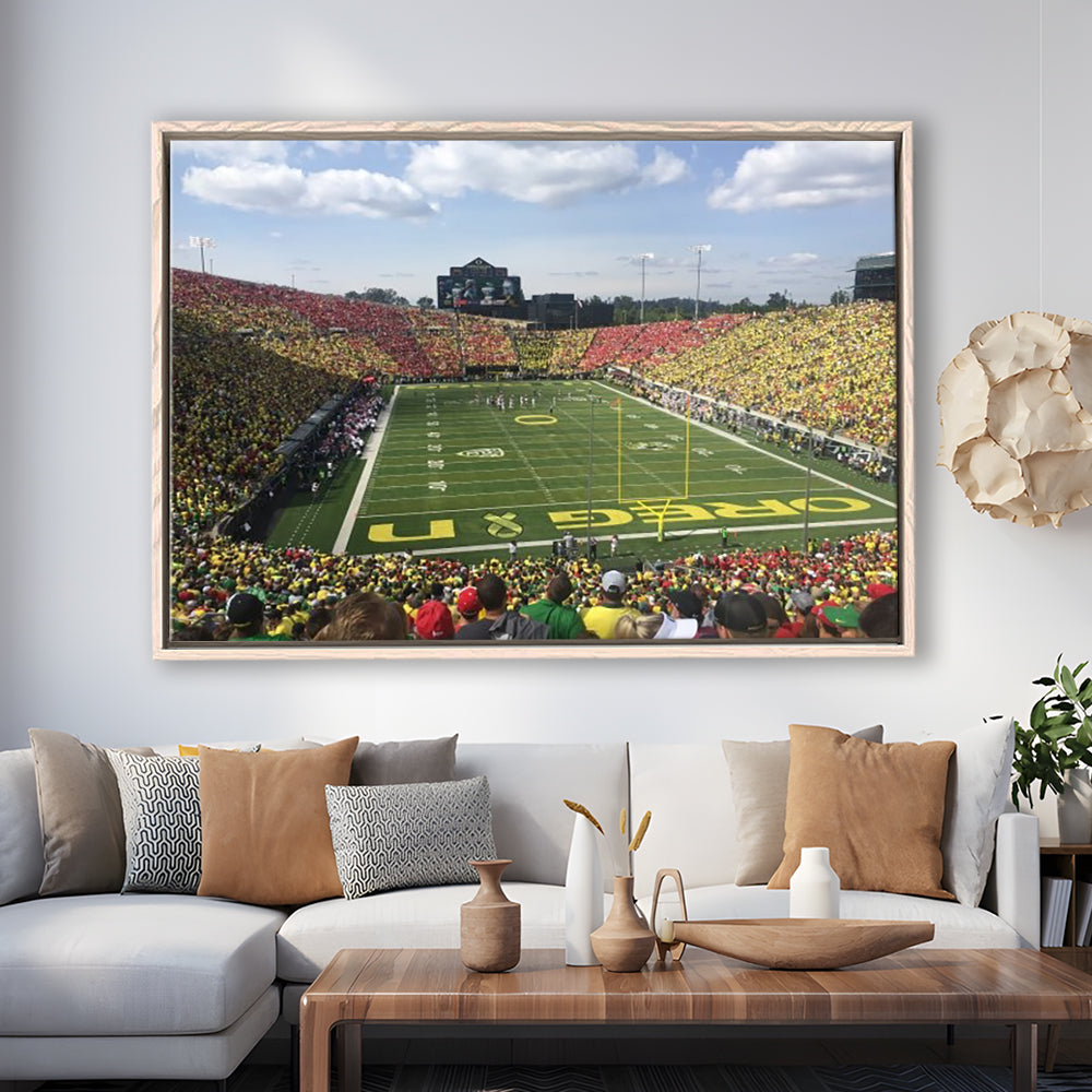 College football Stadium, Stadium Canvas, Sport Art, Framed Canvas Print Wall Art, Floating Frame