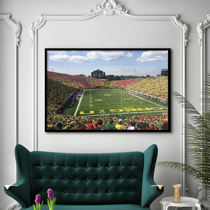 College football Stadium, Stadium Canvas, Sport Art, Gift for him, Framed Art Print Wall Decor, Picture Framed