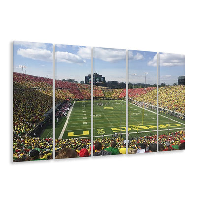 College football Stadium, Stadium Canvas, Sport Art, 5 Panel B, Extra Large Canvas, Canvas Print Wall Art