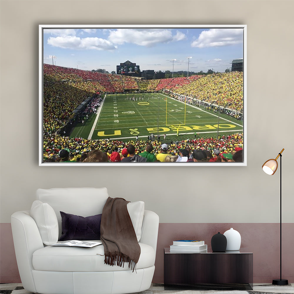 College football Stadium, Stadium Canvas, Sport Art, Framed Canvas Print Wall Art, Floating Frame