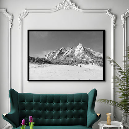 Colorado Mountains In Black & White Art Prints, Framed Art Print, Picture Framed