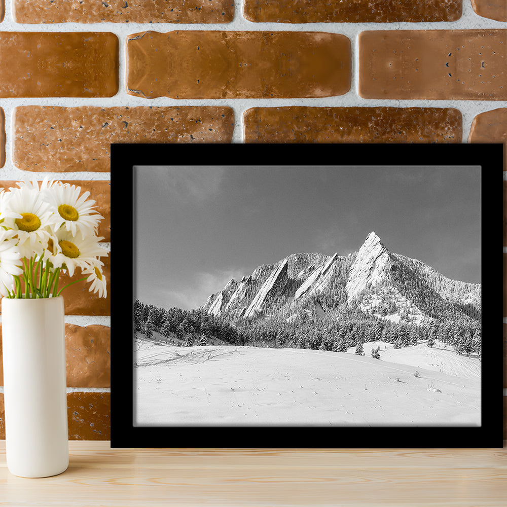 Colorado Mountains In Black & White Art Prints, Framed Art Print, Picture Framed