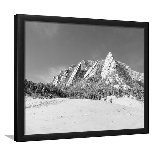 Colorado Mountains In Black & White Art Prints, Framed Art Print, Picture Framed