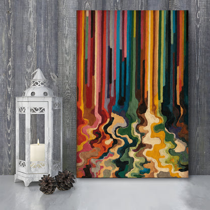 Colorful Flow Art  Vivid Depth Wall Art Print, Canvas Print, Canvas Decor