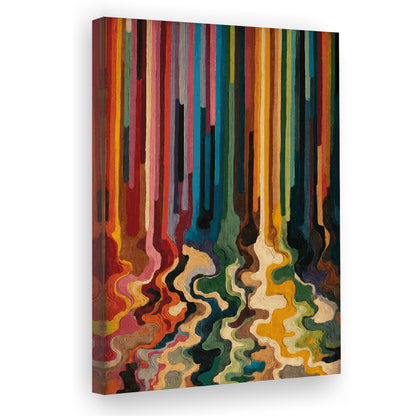 Colorful Flow Art  Vivid Depth Wall Art Print, Canvas Print, Canvas Decor