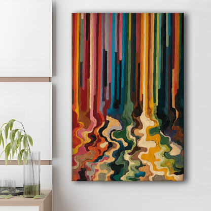 Colorful Flow Art  Vivid Depth Wall Art Print, Canvas Print, Canvas Decor