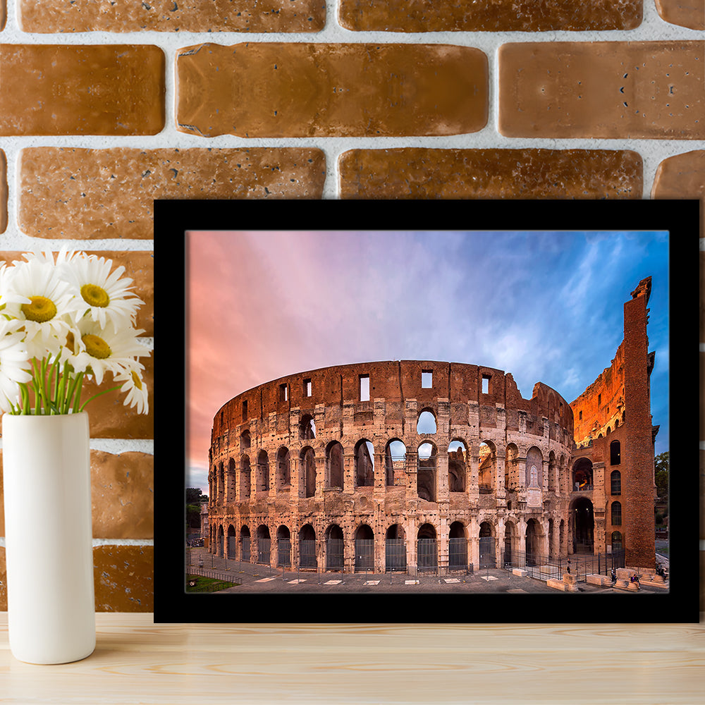 Colosseum Rome Italy, Stadium Canvas, Sport Art, Gift for him, Framed Art Print Wall Decor, Picture Framed