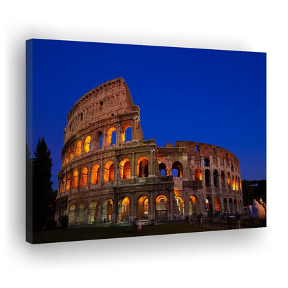 Colosseum in Italy, Stadium Canvas, Sport Art, Gift for him, Man Cave Decor, Art Print, Canvas Print Wall Art
