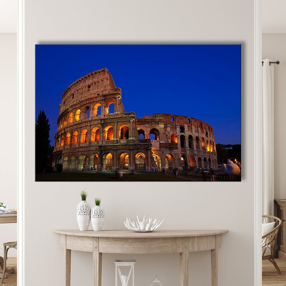 Colosseum in Italy, Stadium Canvas, Sport Art, Gift for him, Man Cave Decor, Art Print, Canvas Print Wall Art