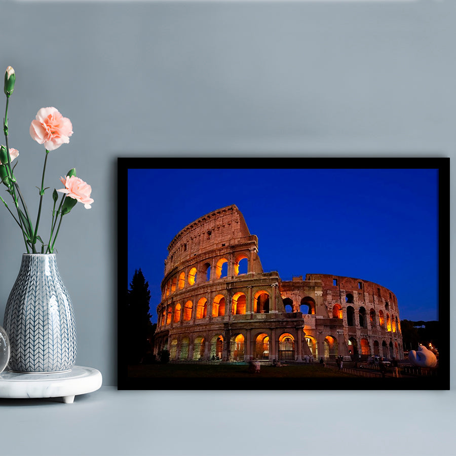 Colosseum in Italy, Stadium Canvas, Sport Art, Gift for him, Framed Art Print Wall Decor, Picture Framed