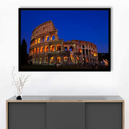 Colosseum in Italy, Stadium Canvas, Sport Art, Gift for him, Framed Art Print Wall Decor, Picture Framed