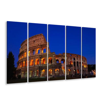 Colosseum in Italy, Stadium Canvas, Sport Art, 5 Panel B, Extra Large Canvas, Canvas Print Wall Art
